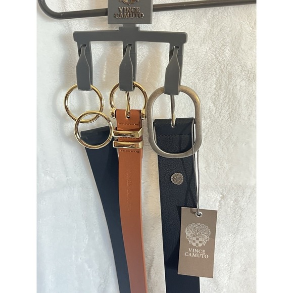 Vince Camuto Mens Belt 3 pack (2 black & 1 brown) Size Medium
